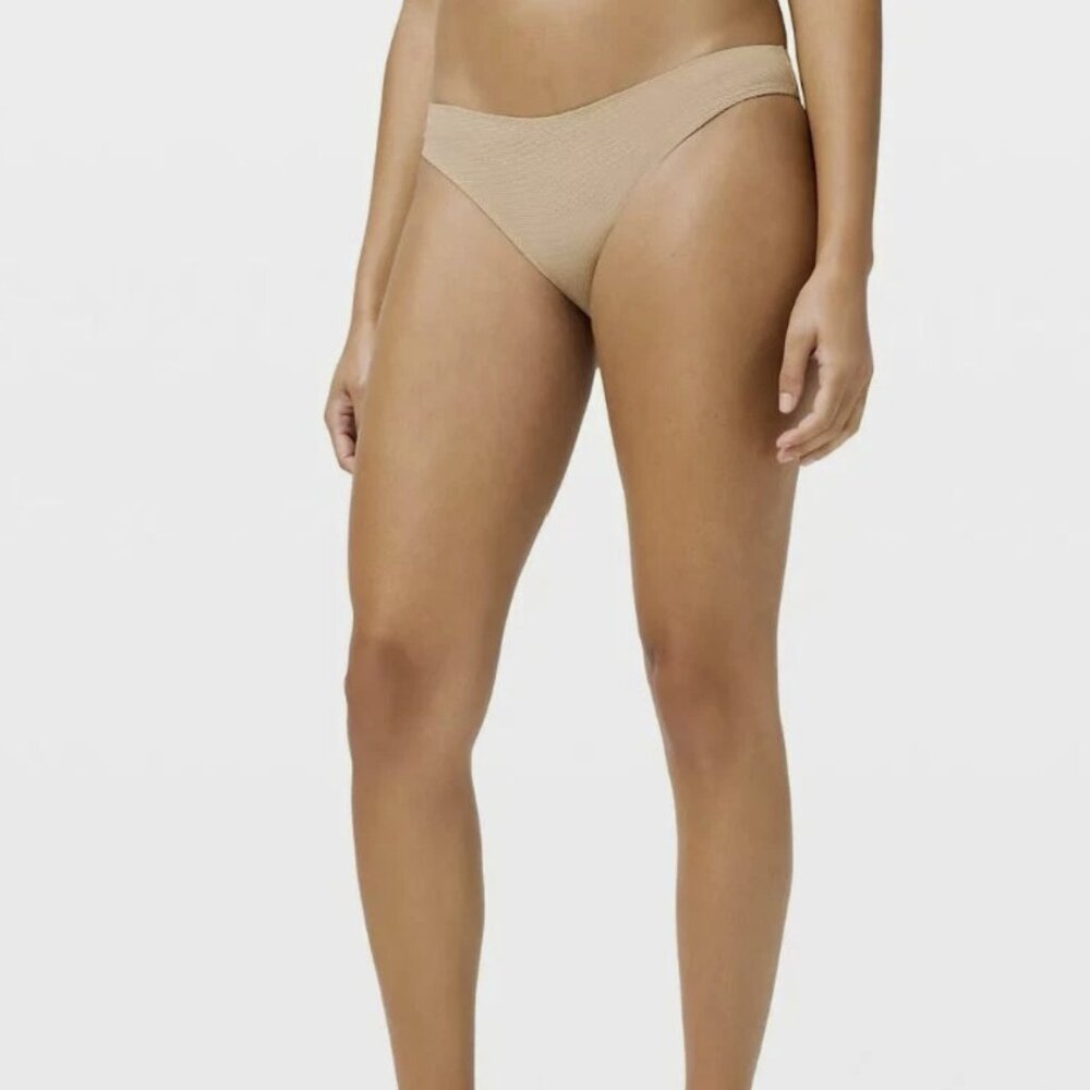 Lululemon Honeycomb Dip Swim Bikini Bottom XS Cafe Au Lait Brand new with tags!